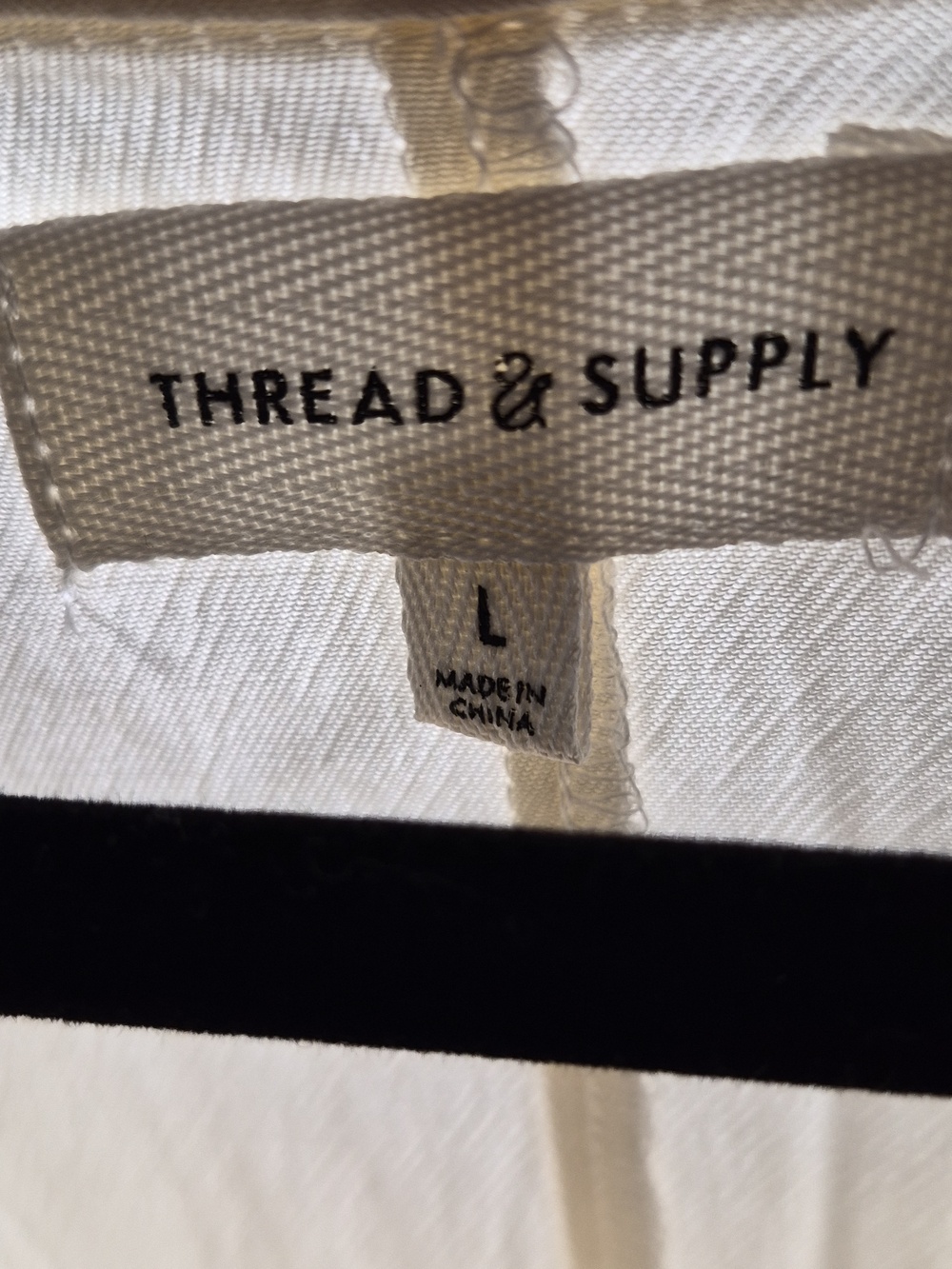 Thread & Supply Ivory Button-Front Short Sleeve Dress - Picture 6 of 8